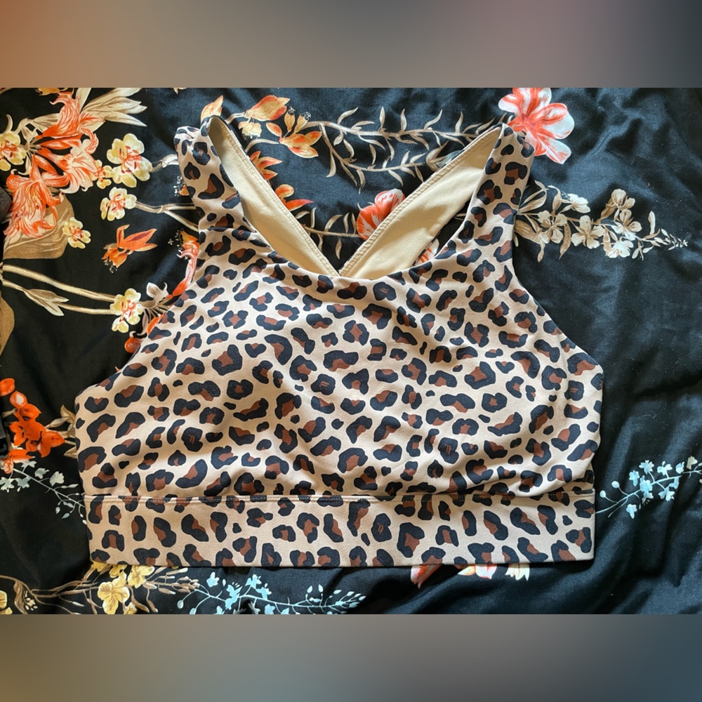 Leopard Print High Impact Sports Bra FREE SHIPPING